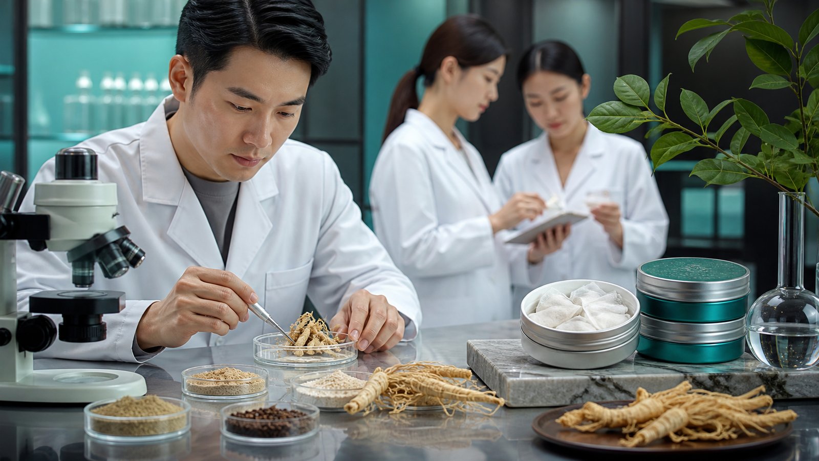 ginseng nootropic pouches: panax species, extract quality and oem use