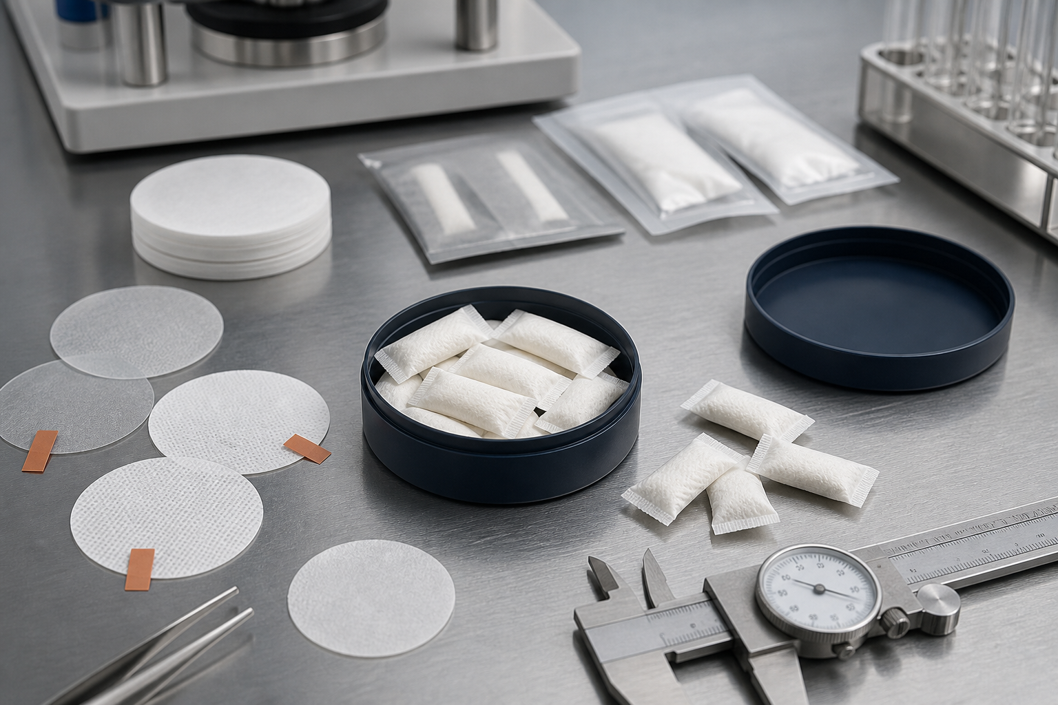 Can liner compatibility testing with realistic slim nootropic pouches and low-profile round cans