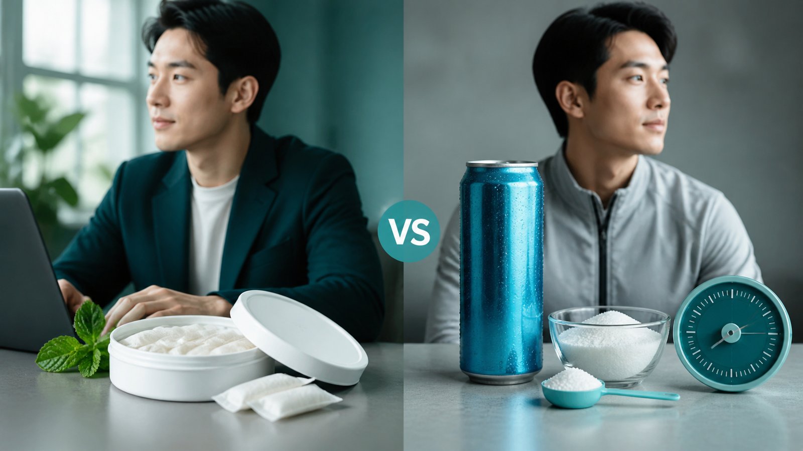 nootropic pouches vs energy drinks: caffeine, sugar, cost and convenience