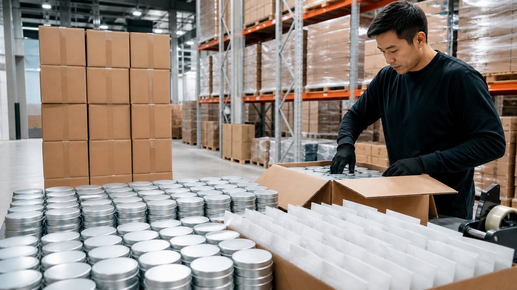 Asian warehouse specialist packing wholesale nootropic pouches
