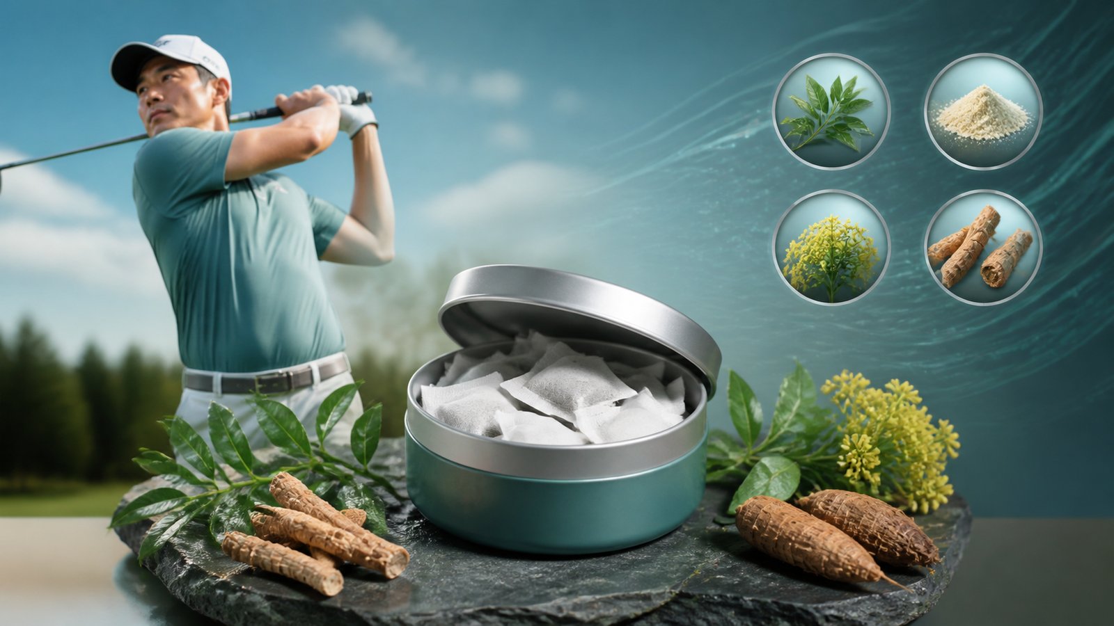 yippy pouches ingredients: caffeine-free golf and calm-focus formula